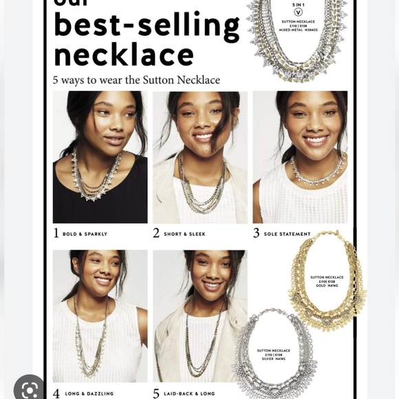 Stella&Dot layered convertible sutton necklace - Picture 4 of 5